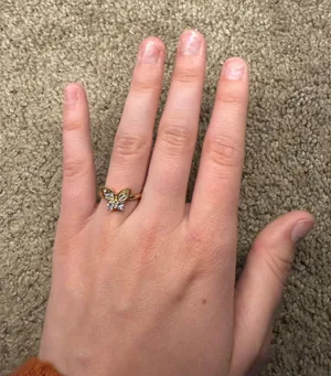 Butterfly ring Gold thumbnail 4