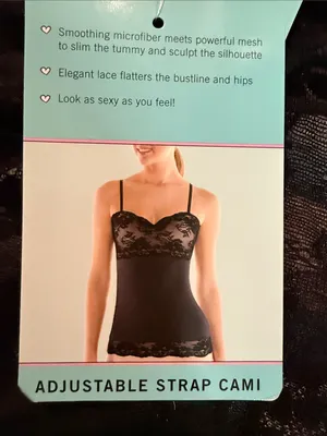 NWT SPANX Love Your Assets Chic Peek Adj Strap Cami Sz 1X thumbnail 4