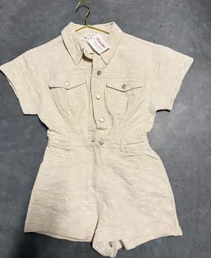 Denim romper Tan thumbnail 1