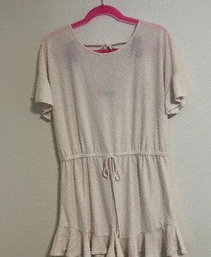 Blue B Cream Dot Romper Size L thumbnail 5