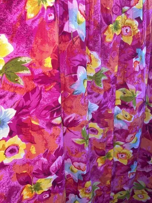 🌸Vintage Sita Floral Maxi Dress 100% Rayon Tropical Button Down Pockets Size L thumbnail 4