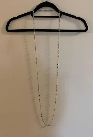 Blue Beaded Necklace thumbnail 2