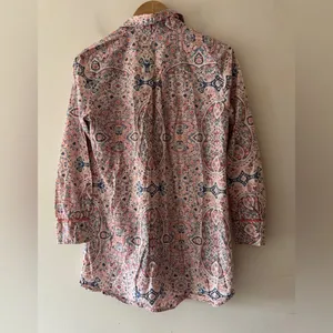 Victorias Secret The Mayfair Cotton Modal Night Gown‎ Sleepshirt Paisley Pattern thumbnail 3