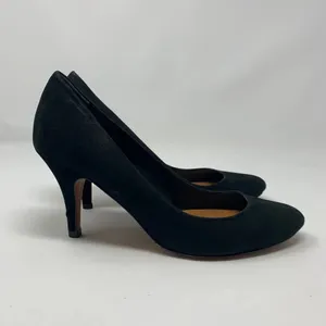 Schutz‎ Black Suede Closed Toe Classic Pumps Heels thumbnail 4