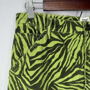 BDG Wide Leg Urban Outfitters Corduroy Pants 29 x 32 Juno Green Zebra Carpenter thumbnail 3