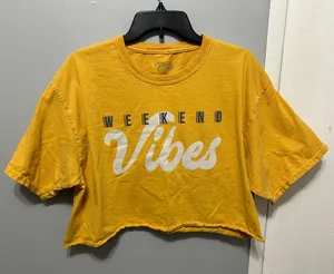Cold Crush Yellow Cropped T-shirt thumbnail 1