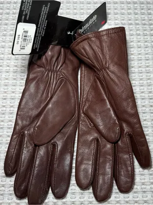 Ladies Genuine Leather Thinsulate 40 Gram Insulated Gloves Brown Size Small New thumbnail 8