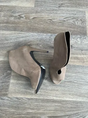 Schultz brown leather booties thumbnail 3