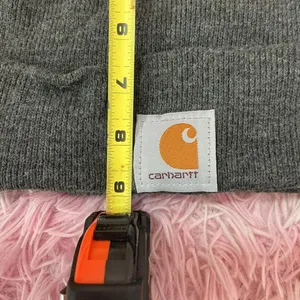 Carhartt Beanie Hat Knit Cap Warm Winter Cuffed Hat Gray‎ thumbnail 4