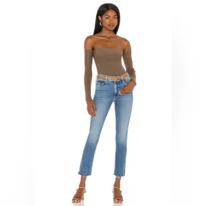 NWT MOTHER Denim Mid Rise Dazzler Ankle Fray Jeans Riding Cliffside Size 29 thumbnail 15