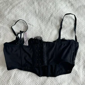 Urban Outfitters | Out From Under Black Modern Love Ribcage Corset | Medium thumbnail 3