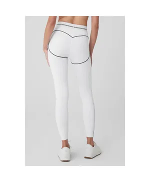 Alo Yoga Airbrush High-Waist Heart Throb Legging White/Black S thumbnail 2