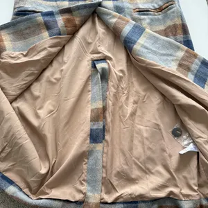 SAGE The Label All the Way Plaid Coat size Large thumbnail 8