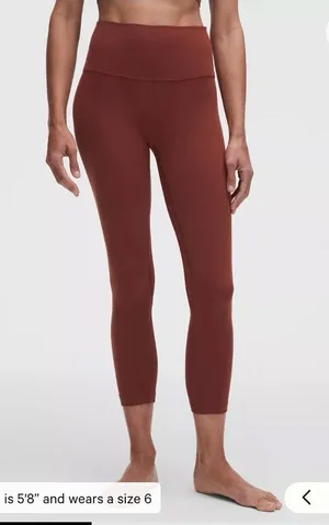 lululemon athletica High-Rise Capri Leggings in Rust thumbnail 1