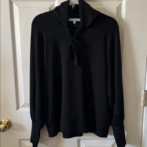 Antonio Melani Indie Sleaze Black Unwind Hoodie Soft Sweatshirt Sz LNWT thumbnail 13
