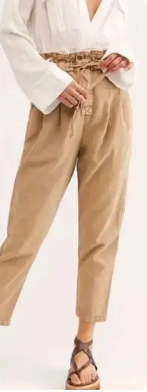 Free People Margate Pleated Paperbag Trouser Pants thumbnail 1