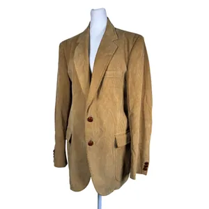 Vintage ‘80s Jordache Tan Corduroy 100% Cotton Single Breasted Blazer thumbnail 2