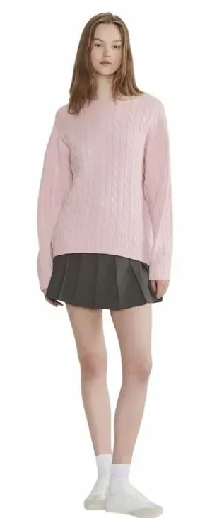 Aritzia Sunday best peggy cable knit sweater Small thumbnail 1
