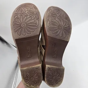 BOC BORN Johana Women's 8.5 Mule Clogs Shoes Taupe Brown Slip-On Shoes Braided thumbnail 6