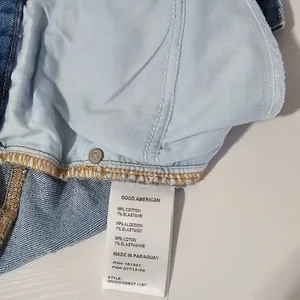 Good American Distressed Raw Hem Jeans - medium wash - Women's Size 10 thumbnail 8
