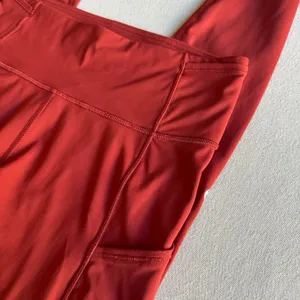 Lululemon Red Wunder Train High-Rise Leggings with Pockets 25" thumbnail 5