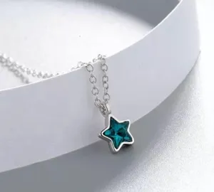 Blue Star/Shooting Star Necklaces Silver thumbnail 4