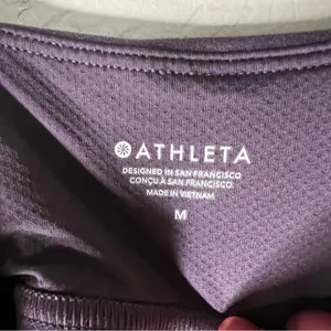 Athleta Purple Powervita Cinch Longline Ruched Padded Sports‎ Bra thumbnail 5