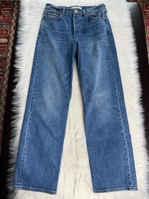 Aritzia Denim Forum The Arlo High Rise Straight Jeans thumbnail 2