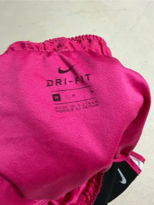 Nike Women’s Black Running Shorts with Pink Trim medium thumbnail 4