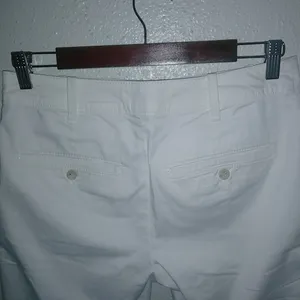 Banana Republic 6 High Rise Stretch Bermuda White Shorts thumbnail 6