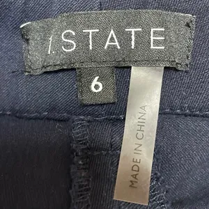 1.State Women's Navy Blue High Rise Slim Straight Skinny Trousers Pants Size 6 thumbnail 4