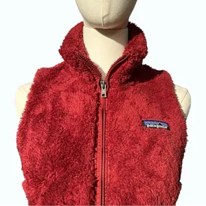 Patagonia Los Gatos Women’s Fleece Vest XS Red Full Zip Gorpcore Outdoor Hiking thumbnail 2