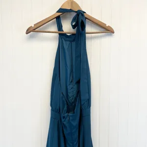 NEW Yumi Kim Womens M High Demand Maxi Dress Ink Blue Halter Top‎ Gown thumbnail 10