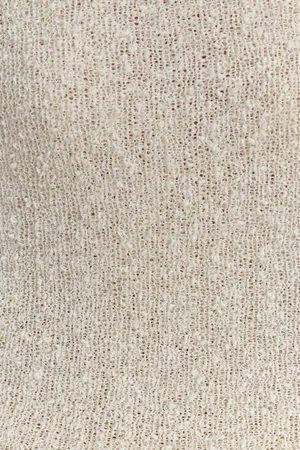 Meshki Off-The-Shoulder Dress Boucle Cream Maxi Dress thumbnail 4