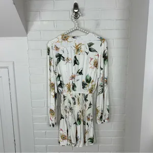 Shore Floral Smocked Waist Mini Dress Size XS thumbnail 10