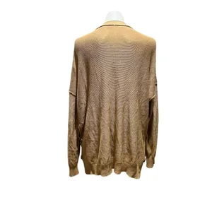 Free People Women's Beige Oversized Cardigan Sweater Size S thumbnail 5