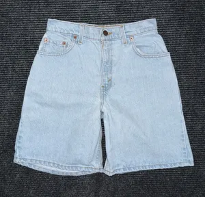 Vintage 90s Levi’s 551 Relaxed Fit Denim Mid Thigh Shorts Sz 6 / 26 USA Made EUC thumbnail 1