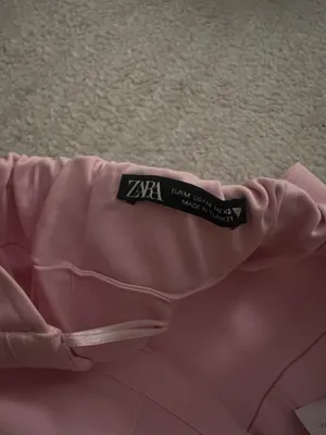 Zara Pink Strapless Corset Top thumbnail 3