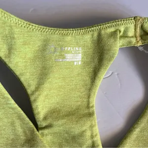 OFFLINE By Aerie The Hugger Racerback Sports Bra Batalia Green Size M NEW thumbnail 5