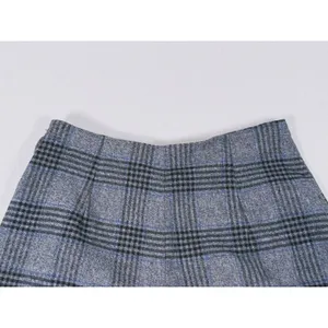 Abercrombie & Fitch Plaid Tie Wrap Skort Size S Gray Preppy Schoolgirl Fall Y2K thumbnail 6