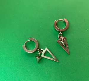 Titanium Steel Spike Dangle Drop Earrings for Men Women,Punk Hip Hop Earrings thumbnail 4
