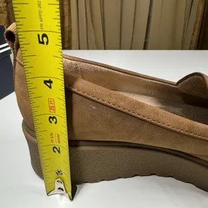 Naturalizer Soul Joyla Platform Loafers Tan Faux Suede Slip On Shoes 7M thumbnail 11