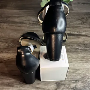 Dream Paris Black Ankle Strap Heels thumbnail 5