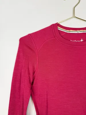 Smartwool Classic Thermal Merino Wool 250 Baselayer Long Sleeve Top Pink Size XS thumbnail 2