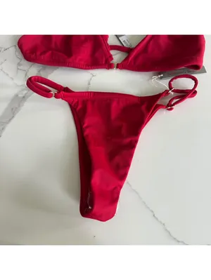 gooseberry intimates so chic bikini Tanga Set Red thumbnail 3