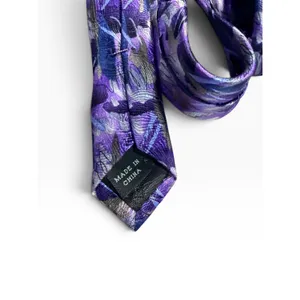 J Garcia Oak Tree Collection Fifty-Two Purple Abstract Silk Necktie 60 Inch thumbnail 4