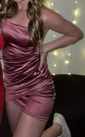 Windsor Pink Satin Mini Dress thumbnail 2