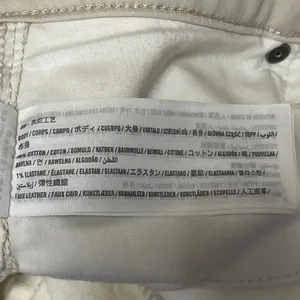 Abercrombie & Fitch Cream Ultra High Rise Straight Denim Jeans Pants Size 26/2XS thumbnail 5