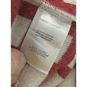Anthropologie Red Checkered Fleece Tie Front Vest One Size OS JK THINGS VEST thumbnail 12