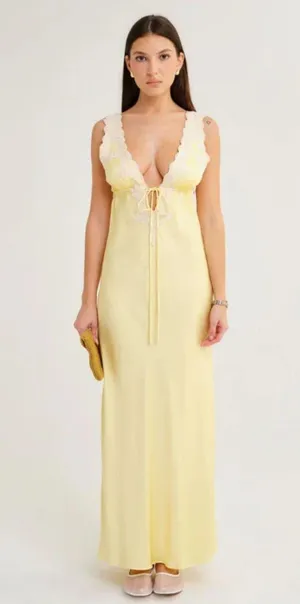 Rumored Venice Revolve Maxi Dress Yellow thumbnail 1